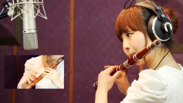 اجرای زنده زیبا فلوت بامبو چینی نقاشی قلب