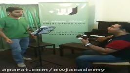 کلاس آواز اقای حسین میری آموزشگاه موسیقی اوج بندرعباس