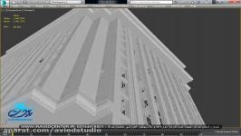 اجرای ساختمان بیمه مرکزی در تری دی استودیو مکس 3ds max
