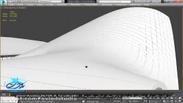اجرای ساختمان حیدر علی اف در تری دی استودیو مکس 3ds max