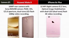 مقایسه Huawei Mate 8 iPhone 6s Plus