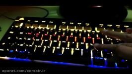 کیبورد گیمینگ کرسیر نوع RGB مدل Strafe