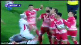 جنگ در آتش ،درگیری شدید در بازی پرسپولیس تراکتور