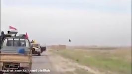 پایین کشیدن پرچم داعش نصب پرچم عراق در صلاح الدین