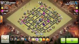 Attack war with golem wiz hog