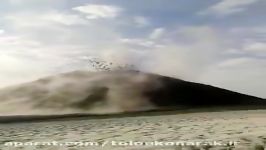 فوران عجیب کوه گل افشان بندر کنارک در سیستان بلوچستان