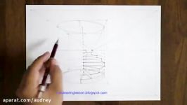 how to draw a spiral staircase