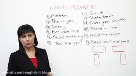 Good Manners What to Say and Do Polite English