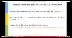 نحوه باز کردن فایلهای فرمت BAK نحوه Restore کردن SQL