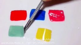 طراحی ناخن اشکال هندسی geometric nail art