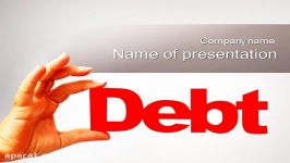 دانلود رایگان تم قالب پاورپوینت Debt Word