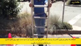 نکات ایمنی هنگام استفاده نردبان