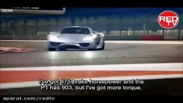 تست ابَرخودرو پورشه در برنامه تخت گاز  Porsche 918