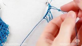 The Blue Lagoon Macramé Earrings Tutorial