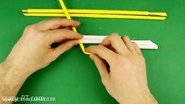 How to make a Paper Crossbow  Mini Crossbow  YouTub