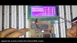 کیت آماده قفل رمزی تاچ اسکرین LCD گرافیکی AVR