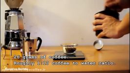 طرز تهیه قهوه به وسیله قهوه جوش گازی موکاپات  قهوه ا