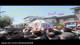 بازدید محل تدفین شهدای گمنام در دانشگاه آزاد انزلی