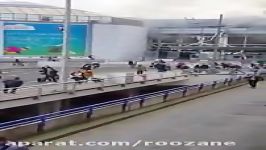 لحظه انفجار در فرودگاه بروکسل بلژیک