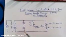 Full wave Controlled Rectifier  Thyristor R triggerin