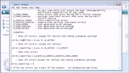 آموزش پی اچ پی 14  Error Reporting