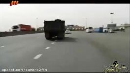 تعقیب گریز راننده دیوانه توسط پلیس بزرگراه در ایران