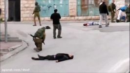تیرباران جوان مجروح فلسطینی به دست نظامیان صهیونیست