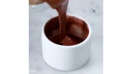 موس نوتلا. بسیار لذتبخش خوشمزه Nutella souffle