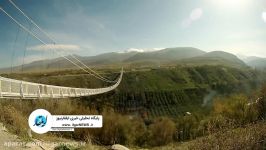 پل معلق، کهنه قلعه پارک جنگلی مشکین شهر در 120 ثانیه