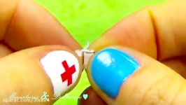 Miniature doll band aid or adhesive bandages strips and