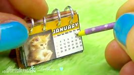 Miniature doll calendar DIY tutorial