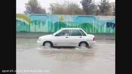 آب گرفتگی معابر در کرمانشاه