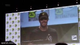 Stephen Amell and grant gustin SDCC 2014