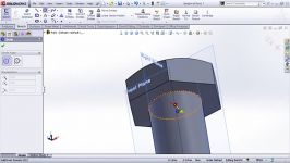 How to make Bolt with thread ending in SolidWorks