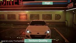 مقایسه گرافیک min MAX بازی Need for Speed