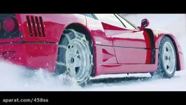 Drifting a Ferrari F40 in Snow