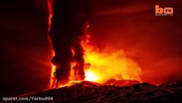 فوران کوه آتشفشان Etna