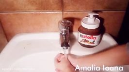 درست کردن مایع دستشویی نوتلا. بوی خیلی خوب Nutella