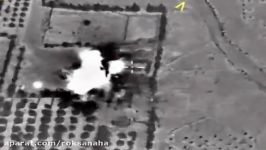 هدفزنی زیبای هلیکوپتر روسی روی خودروی داعشی در سوریه