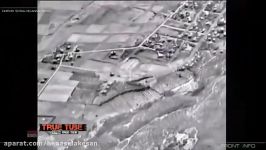 فیلم پهپاد روسی برخورد موشک های کاتیوشا به اهداف