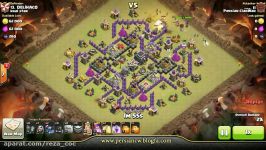 Clash of Clans  3 Stars Attack TH9  GOWIPE