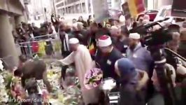 ادای احترام مسلمانان به قربانیان حادثه تروریستی بلژیک