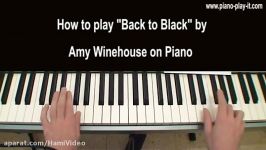 Amy Winehouse Back to Black Piano Tutorial