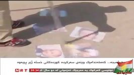 یك جوان جانباز كردستانی عكس جلال مسعود را زیرپامیزاره