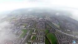 پرواز خطرناک پهپاد DJI در ارتفاع ۳۴۰۰ متری