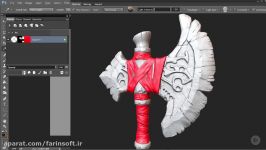 دانلود آموزش Texturing یک اسلحه بازی بوسیله Quixel S...