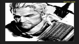 نقاشی دیجیتال KR۰NPR۱NZ شخصیت Geralt بازی Witcher ۳