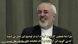 پاسخ دیدنی ظریف به یک خبرنگار درباره آزمایش موشکی ایران