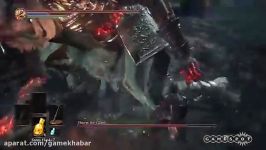 گیم پلی مبارزه Yhorm the Giant بازی Dark Souls 3