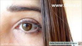 لنز رنگی بلا رنگ Diamonds Brown Shadow  سی لنز